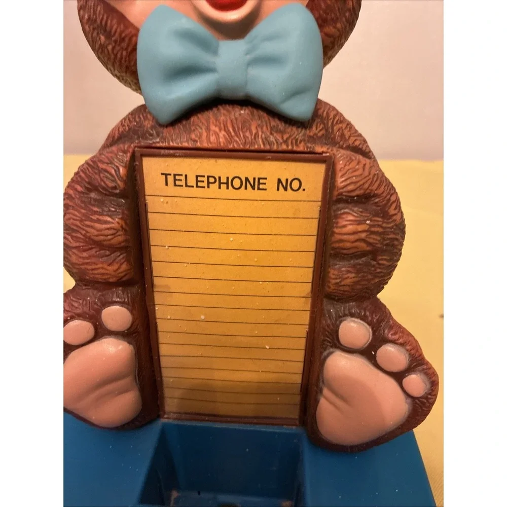 Vintage Cuddles Carlton Bear Push Button Phone Model #7780
